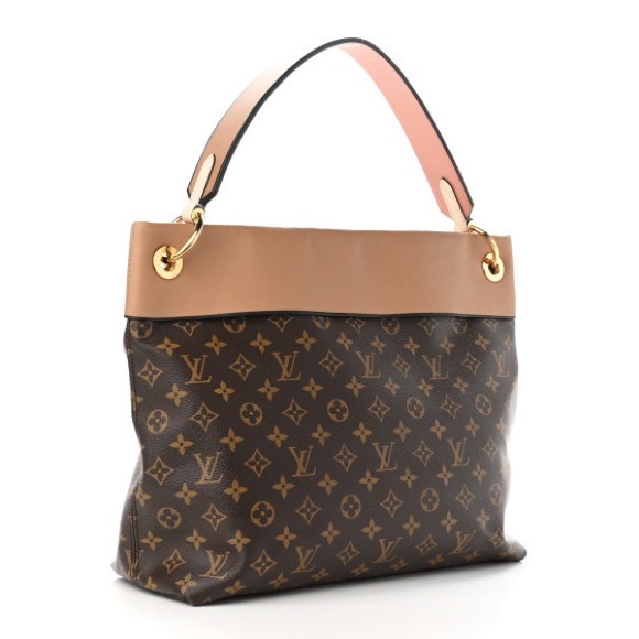 Authentic Louis Vuitton Monogram Tuileries Besace Sesame Peach Creme - Picture 2 of 15
